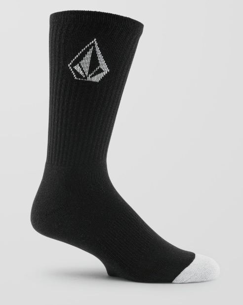 Volcom Men's Full Stone Socks (3 pack) Black D6312610-BLK
