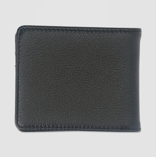 Load image into Gallery viewer, Volcom Unisex Single Stone Leather Wallet Black D6042406-BLK
