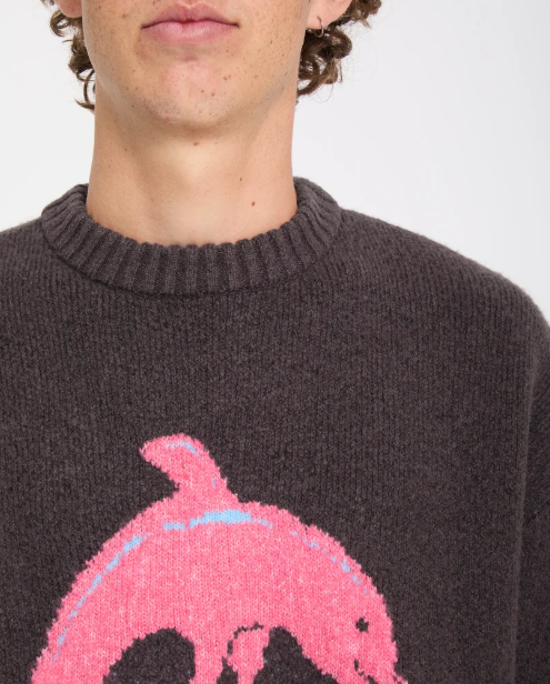 Volcom Unisex Ozzy Dolphin Sweater Raisin A0732608-RSN