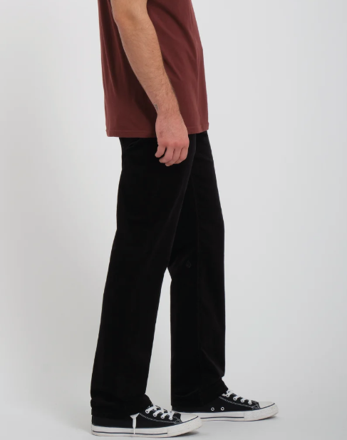 Load image into Gallery viewer, Volcom Men's Solver 5 Pockets Corduroy Trousers Black A1132601_BLK
