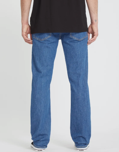 Load image into Gallery viewer, Volcom Men's Solver Jeans Bold Blue A1912617-BDL
