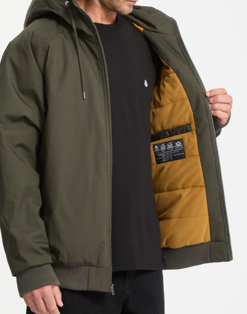 Load image into Gallery viewer, Volcom Men's Herman 10K Jacket Rinsed Black A1732601-RIB
