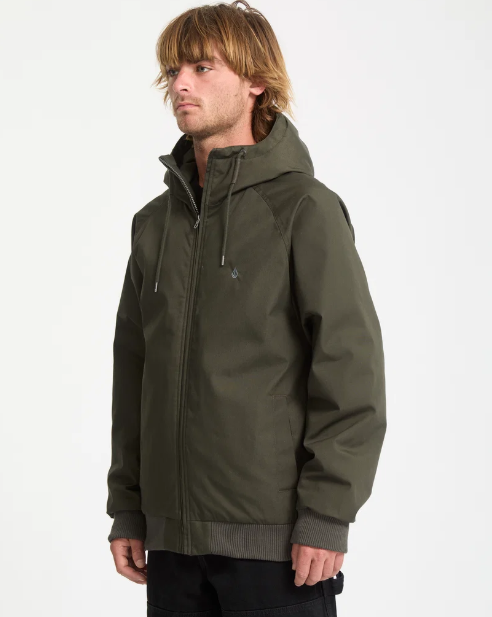 Volcom Men's Herman 10K Jacket Rinsed Black A1732601-RIB