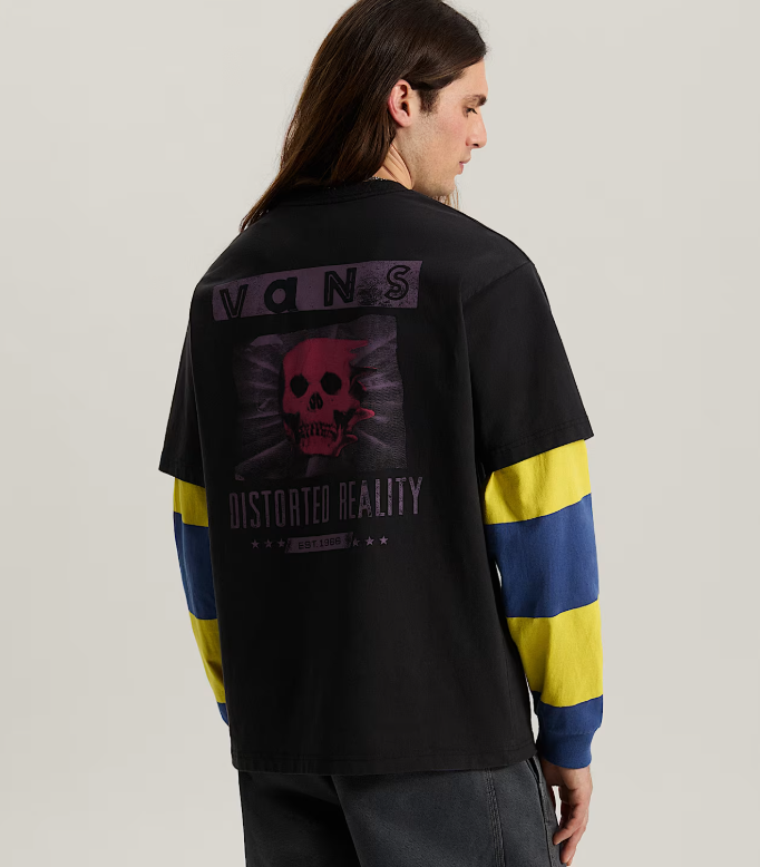 Load image into Gallery viewer, Vans Men's Distorted Reality T-Shirt Black VN0010FQBLK
