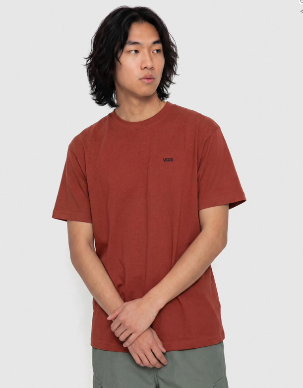 Load image into Gallery viewer, Vans Men's Left Chest II Loose T-Shirt Poppy Ember VN0010FFH89
