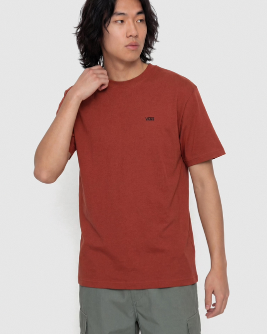 Vans Men's Left Chest II Loose T-Shirt Poppy Ember VN0010FFH89