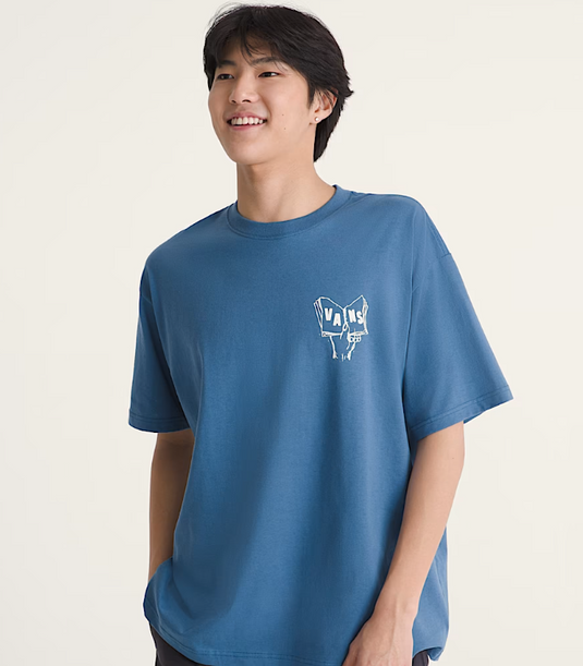 Vans Men's All's Well T-Shirt True Navy VN000X2M5TU