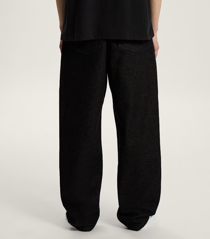Load image into Gallery viewer, Vans Men's Check-5 Loose Denim Pants Black Rinse VN000PH61OD
