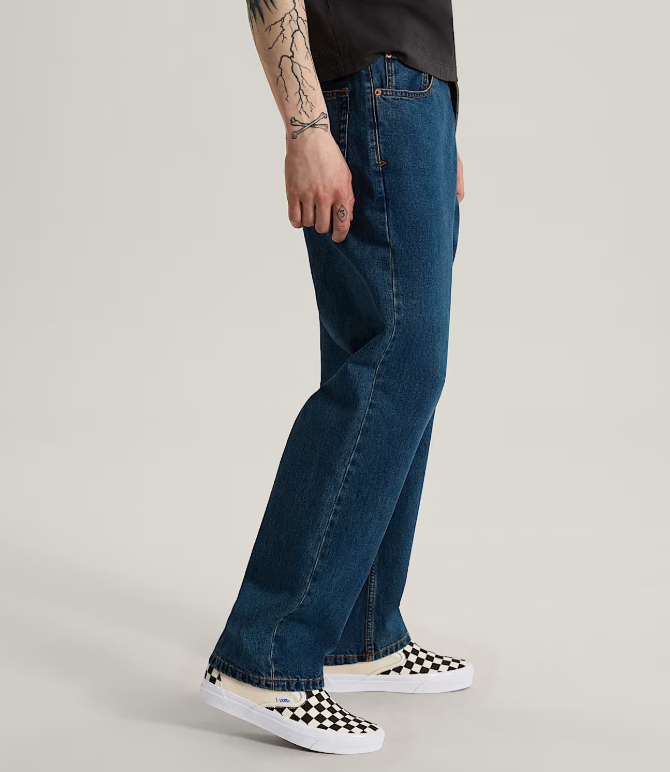 Load image into Gallery viewer, Vans Men's Check-5 Straight Denim Pant Vintage Indigo VN0010DTAHU
