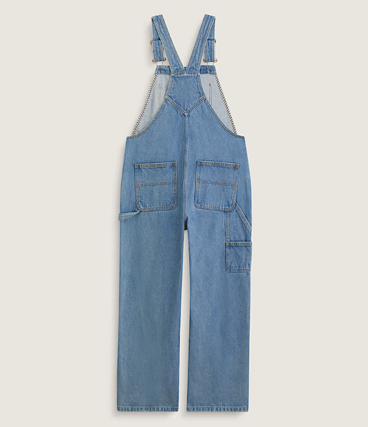 Vans Women's Chore Denim Overall Jumpsuit Light Stonewash VN000VPTTTJ