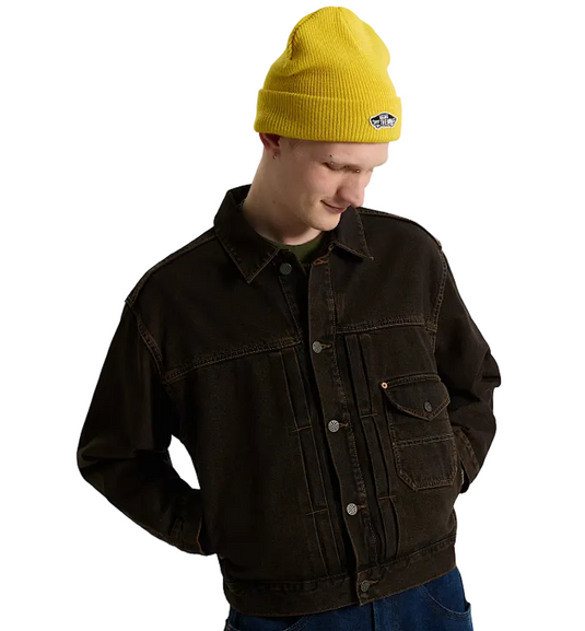 Vans Men's  Denim Trucker Jacket Black/Vintage Cocoa VN000UB4HTP
