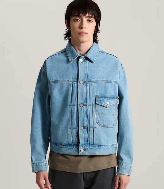 Vans Men's  Denim Trucker Jacket Light Stonewash VN000UB4TTJ