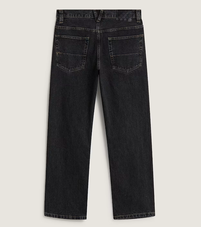 Load image into Gallery viewer, Vans Men's Check-5 Straight Denim Pants Washed Black VN0010DTEMQ
