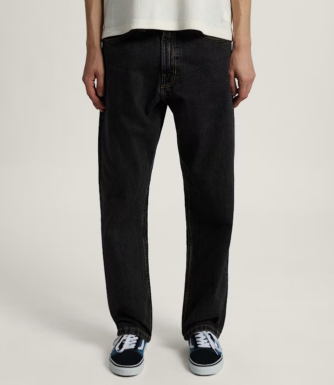 Load image into Gallery viewer, Vans Men's Check-5 Straight Denim Pants Washed Black VN0010DTEMQ
