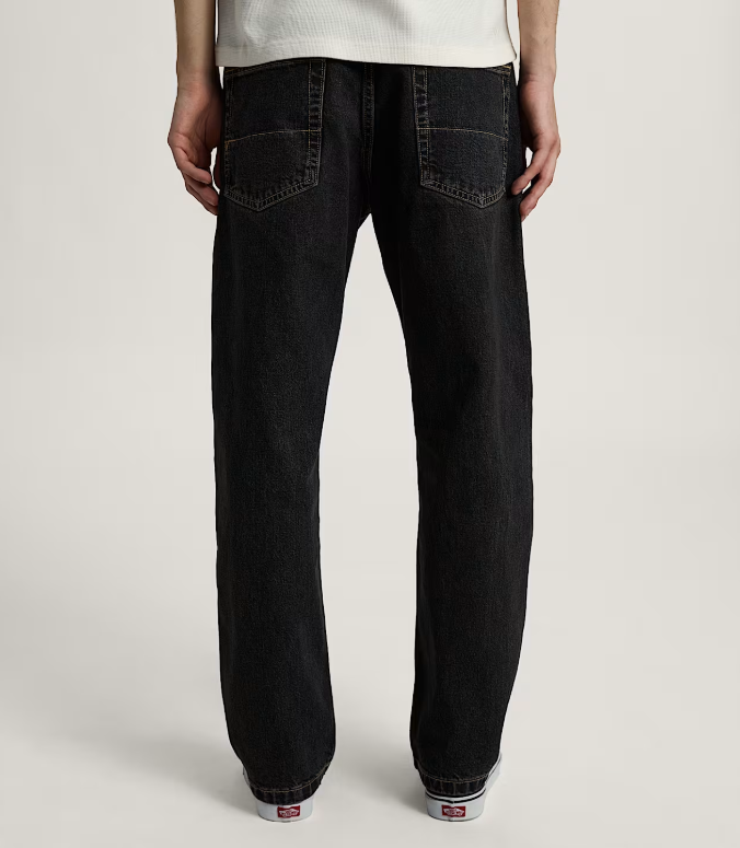 Load image into Gallery viewer, Vans Men's Check-5 Straight Denim Pants Washed Black VN0010DTEMQ
