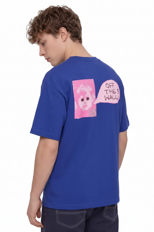 Vans Men's Side Talk Loose T-Shirt Royal Cobalt VN000SXDFRX