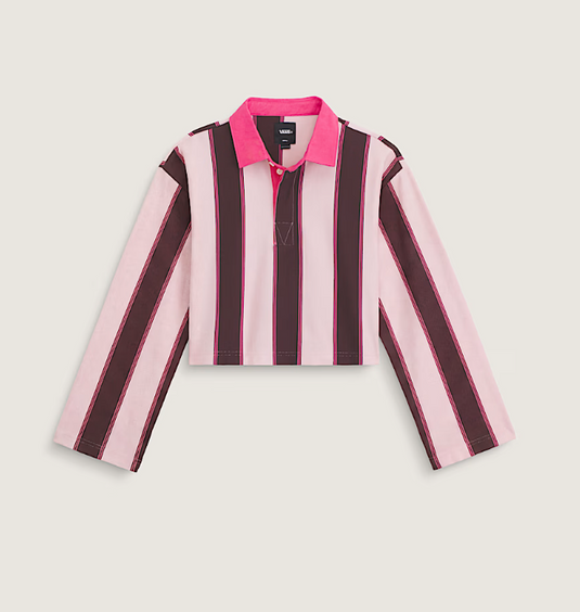 Vans Women's Becky Rugby Shirt Coral Blush VN0010D4D3X