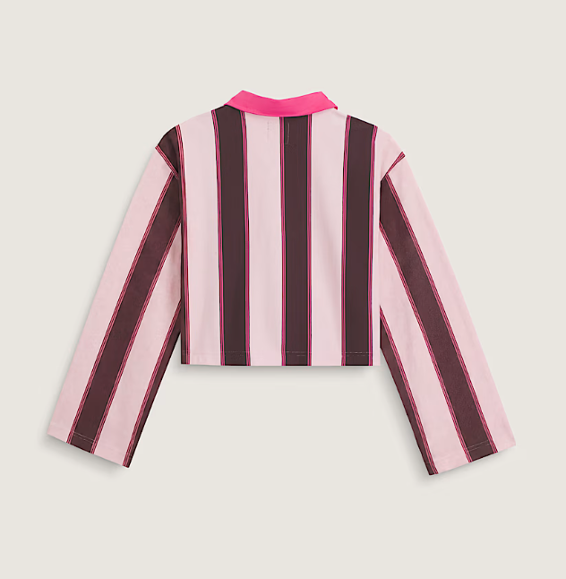 Load image into Gallery viewer, Vans Women's Becky Rugby Shirt Coral Blush VN0010D4D3X
