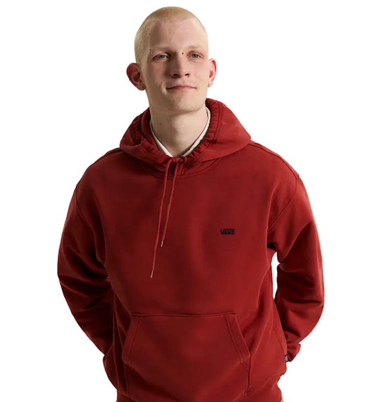 Vans Men's Left Chest II Logo Pullover Hoodie Red VN0010G8H89