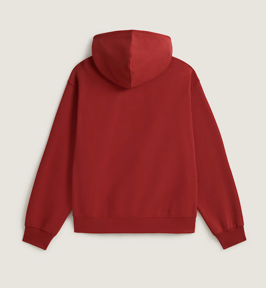 Vans Men's Left Chest II Logo Pullover Hoodie Red VN0010G8H89