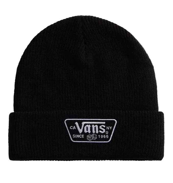 Load image into Gallery viewer, Vans Unisex Knu Patch Beanie Black VN000X6BBLK
