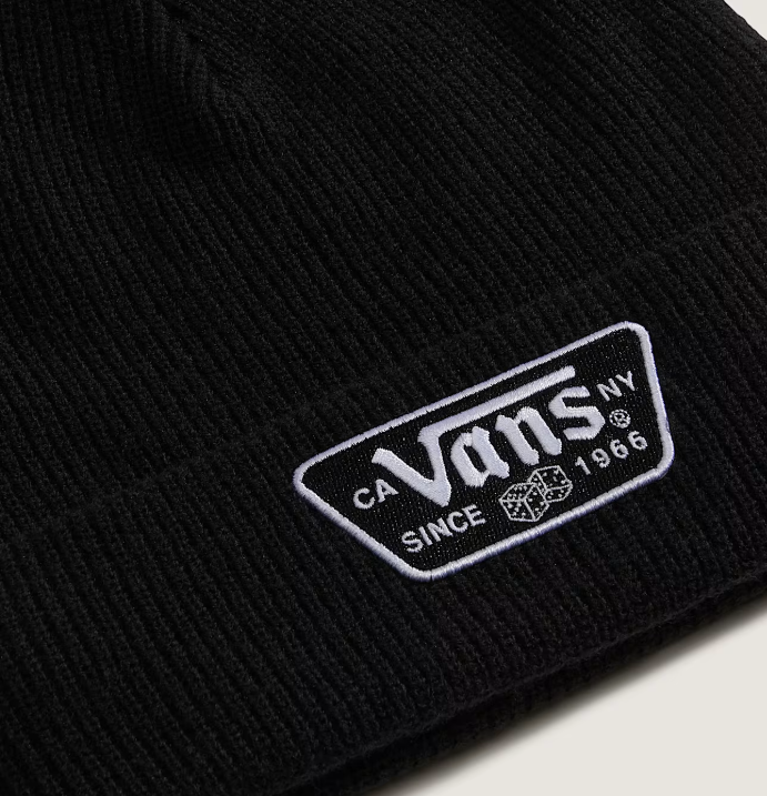 Load image into Gallery viewer, Vans Unisex Knu Patch Beanie Black VN000X6BBLK
