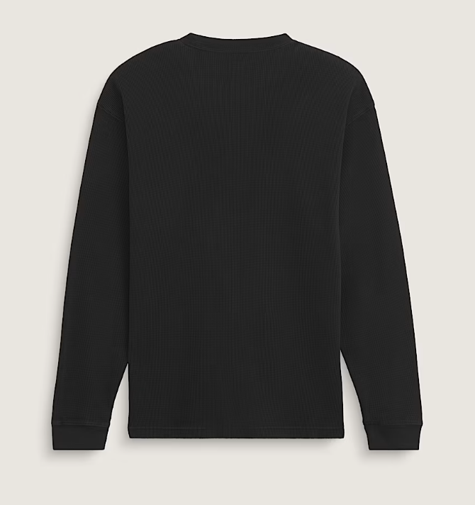 Load image into Gallery viewer, Vans Men's Core Long Sleeve Thermal Sweatshirt Black VN000XG2BLK
