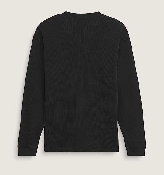 Vans Men's Core Long Sleeve Thermal Sweatshirt Black VN000XG2BLK
