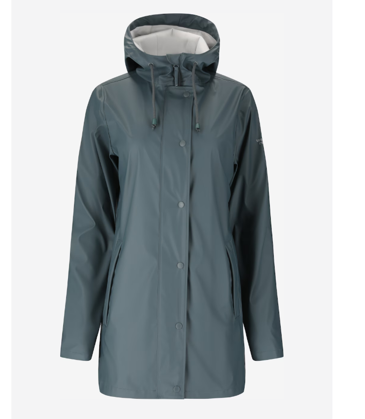 Load image into Gallery viewer, Weather Report Women's Petra W Rain Jacket Dark Slate WRPO1492
