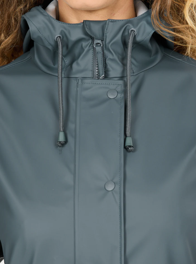 Load image into Gallery viewer, Weather Report Women's Petra W Rain Jacket Dark Slate WRPO1492
