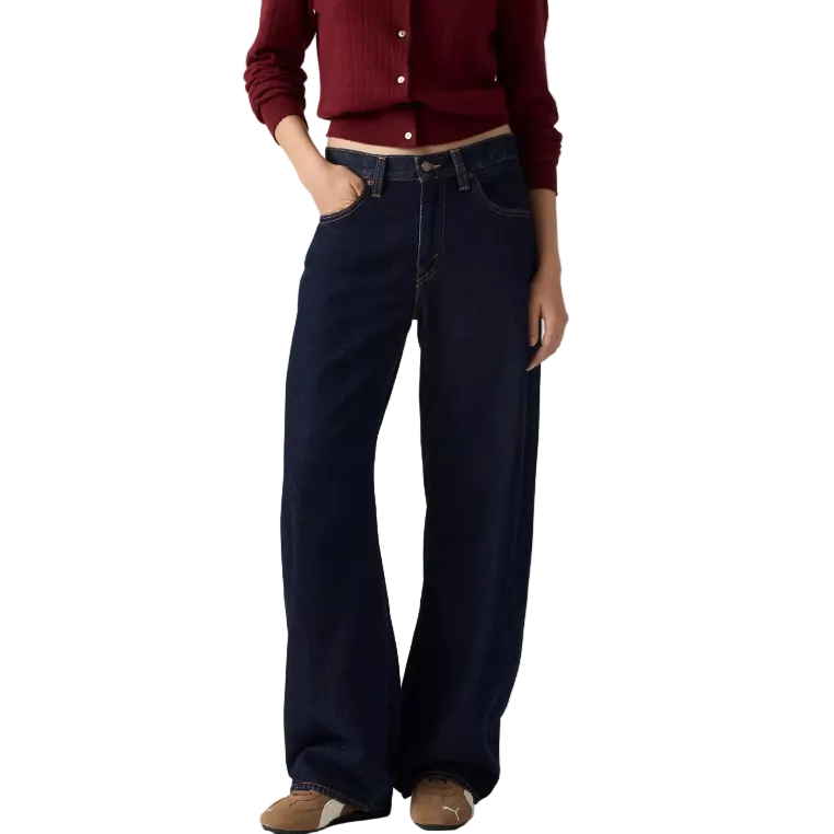 Load image into Gallery viewer, Levi's Women's Middy Balloon Jeans Dark Wash 0083L0003

