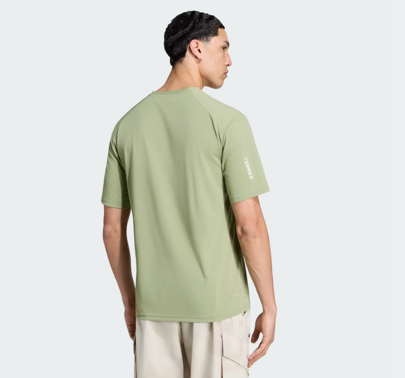 Load image into Gallery viewer, Adidas Terrex Men's Multi Climacool Logo Tech T-shirt Tent Green KF9904
