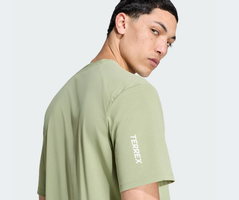 Load image into Gallery viewer, Adidas Terrex Men's Multi Climacool Logo Tech T-shirt Tent Green KF9904
