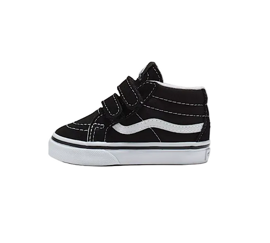 Vans Toddler Sk8-Mid Reissue V Shoes Black/True White VN00018W6BT
