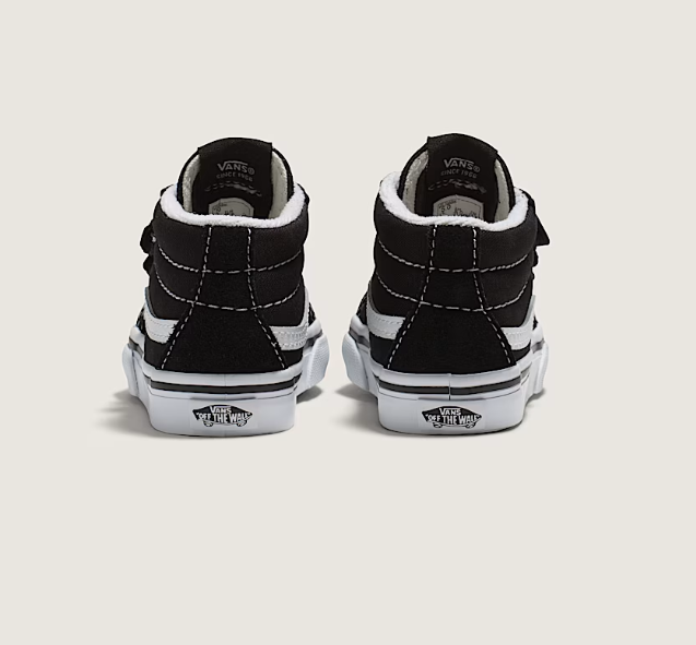 Load image into Gallery viewer, Vans Toddler Sk8-Mid Reissue V Shoes Black/True White VN00018W6BT
