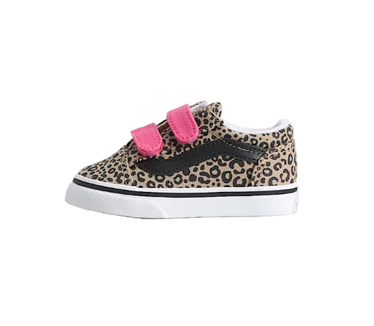 Vans Toddler Old Skool V Shoes Leopard Pop Incence/Pink Velve VN000VB2HO8