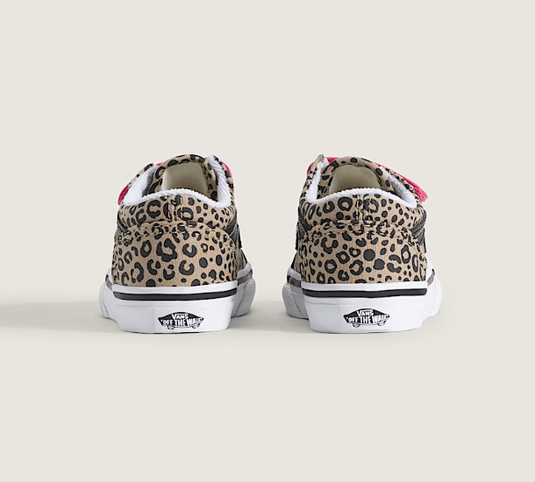 Vans Toddler Old Skool V Shoes Leopard Pop Incence/Pink Velve VN000VB2HO8