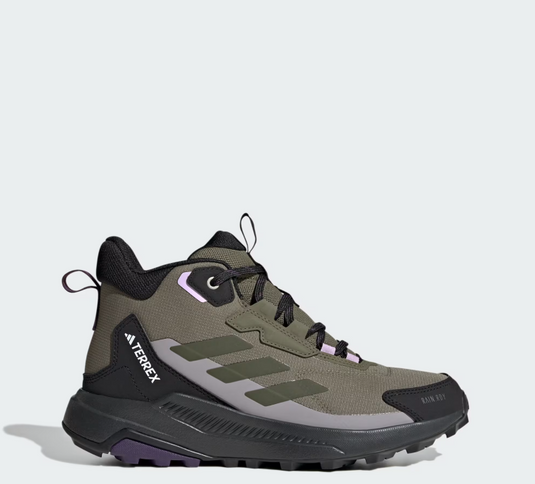 Adidas Terrex Women's Anylander Mid Rain.Rdy Hiking Shoes Olive Strata/Night Cargo/Core Black JQ9965
