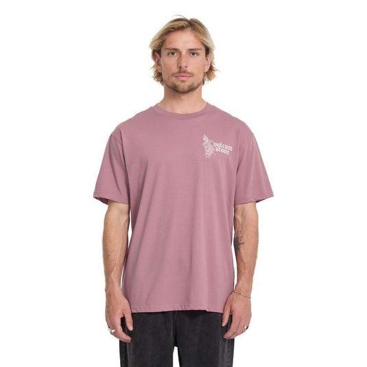 Volcom Men's Eternal Stoke T-Shirt Stone Rose A5012614_SNE