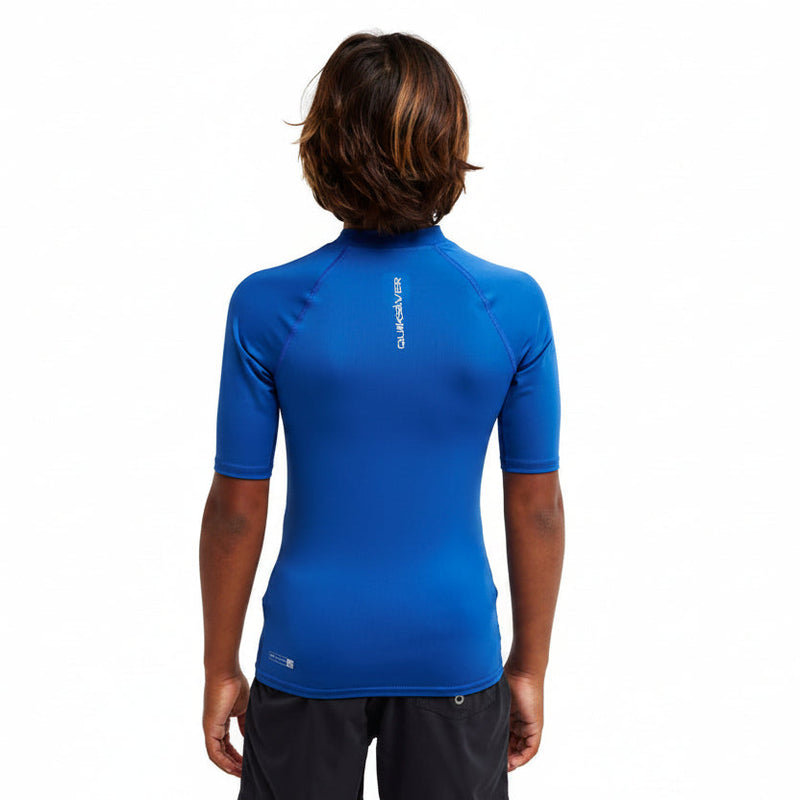 Load image into Gallery viewer, Quiksilver Kid's (8-16) Everyday UPF50 SS Rashguard Blue AQBWR03064-BYC0
