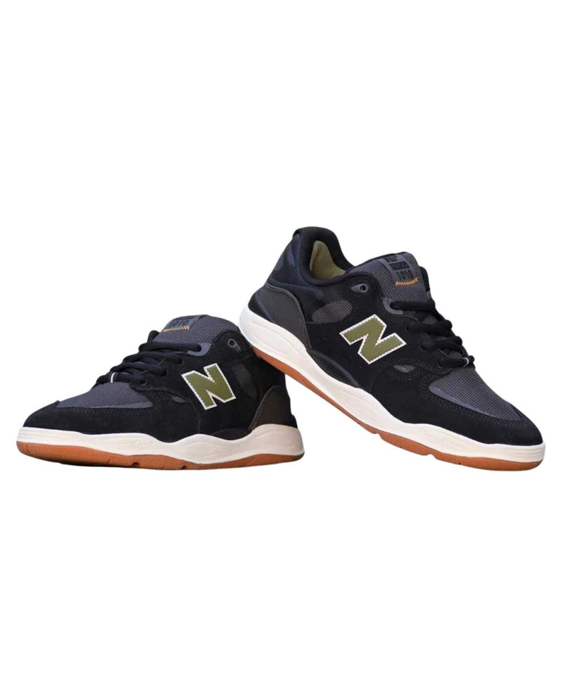 Load image into Gallery viewer, New Balance Men's Numeric Tiago Lemos 1010 Shoes Black/Dark Olivine UN1010A
