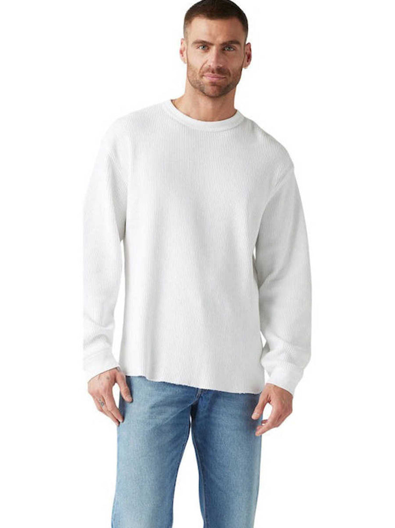 Load image into Gallery viewer, Levi's Men's Long-sleeve Relaxed Thermal Garment Dye Shirt White 009NP-0000
