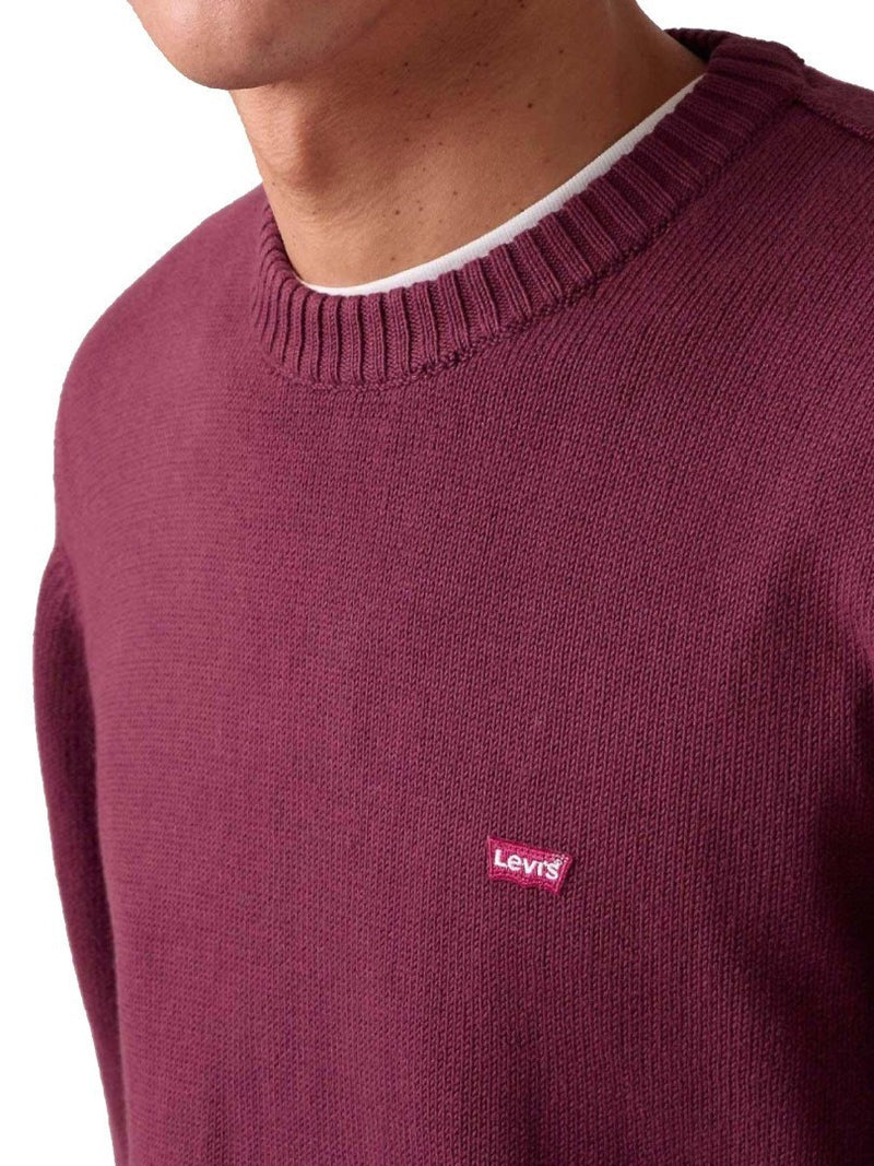 Load image into Gallery viewer, Levi's Men's Classic Housemark Crewneck Sweatshirt Red 0002E0015
