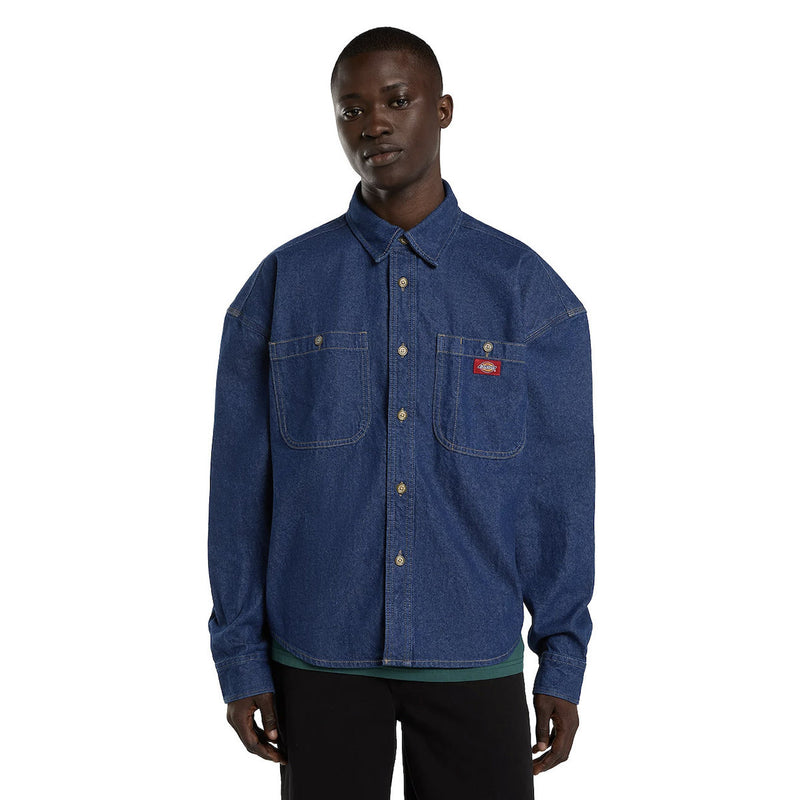Load image into Gallery viewer, Dickies Men's Mechanic Denim Shirt Raw DK0A8CJ9RAW
