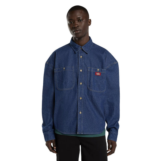 Dickies Men's Mechanic Denim Shirt Raw DK0A8CJ9RAW