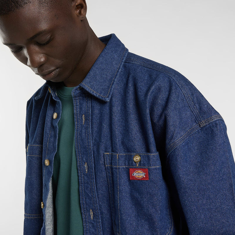 Load image into Gallery viewer, Dickies Men's Mechanic Denim Shirt Raw DK0A8CJ9RAW
