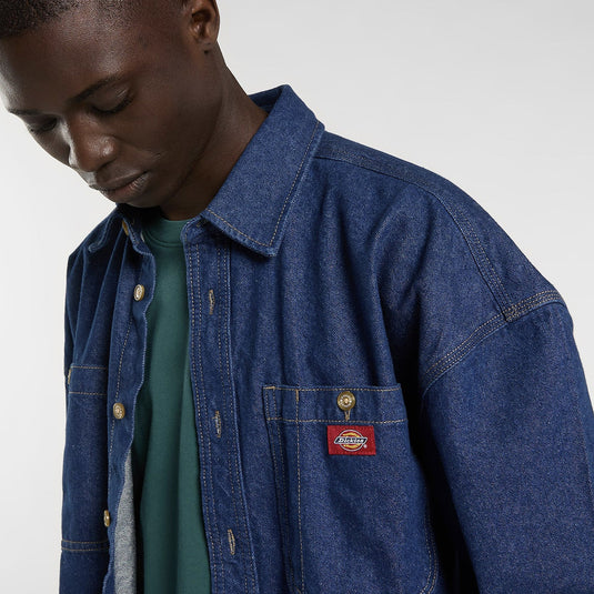 Dickies Men's Mechanic Denim Shirt Raw DK0A8CJ9RAW