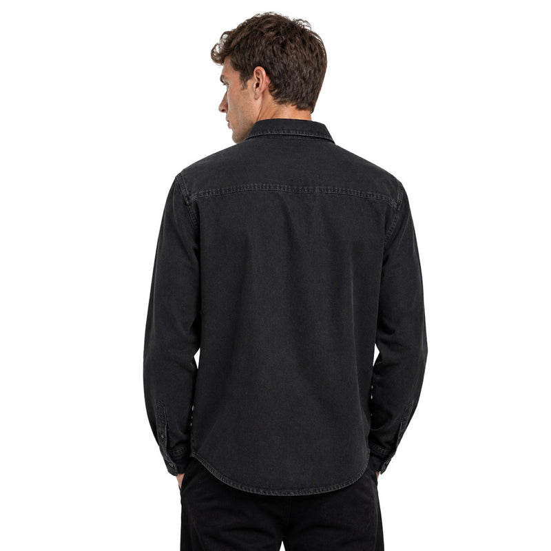 Load image into Gallery viewer, Dickies Men's Mechanic Denim Shirt Black DK0A8CJ9J79
