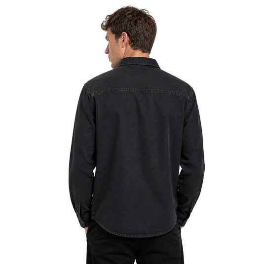 Dickies Men's Mechanic Denim Shirt Black DK0A8CJ9J79