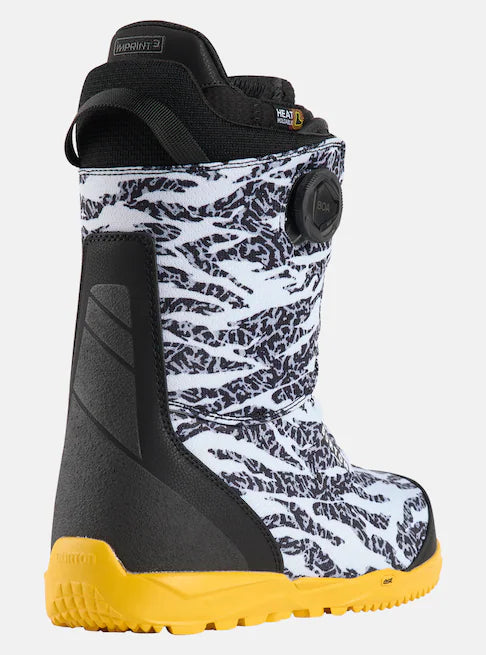 Burton Men's Swath BOA® Snowboard Boots Zebra/Goldenrod 13178010961